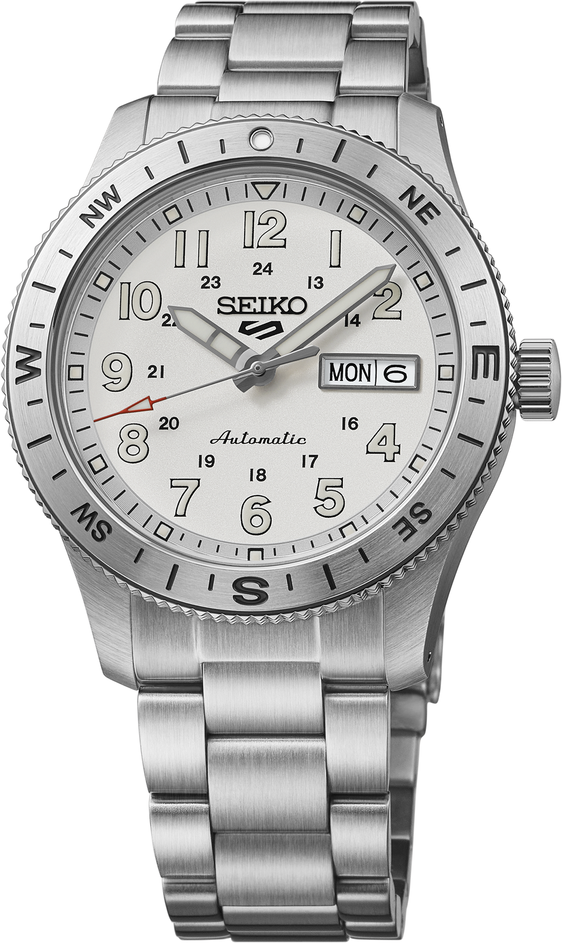 Seiko | 5 Sports Field Series Stainless Steel Automatic White Dial HDB007