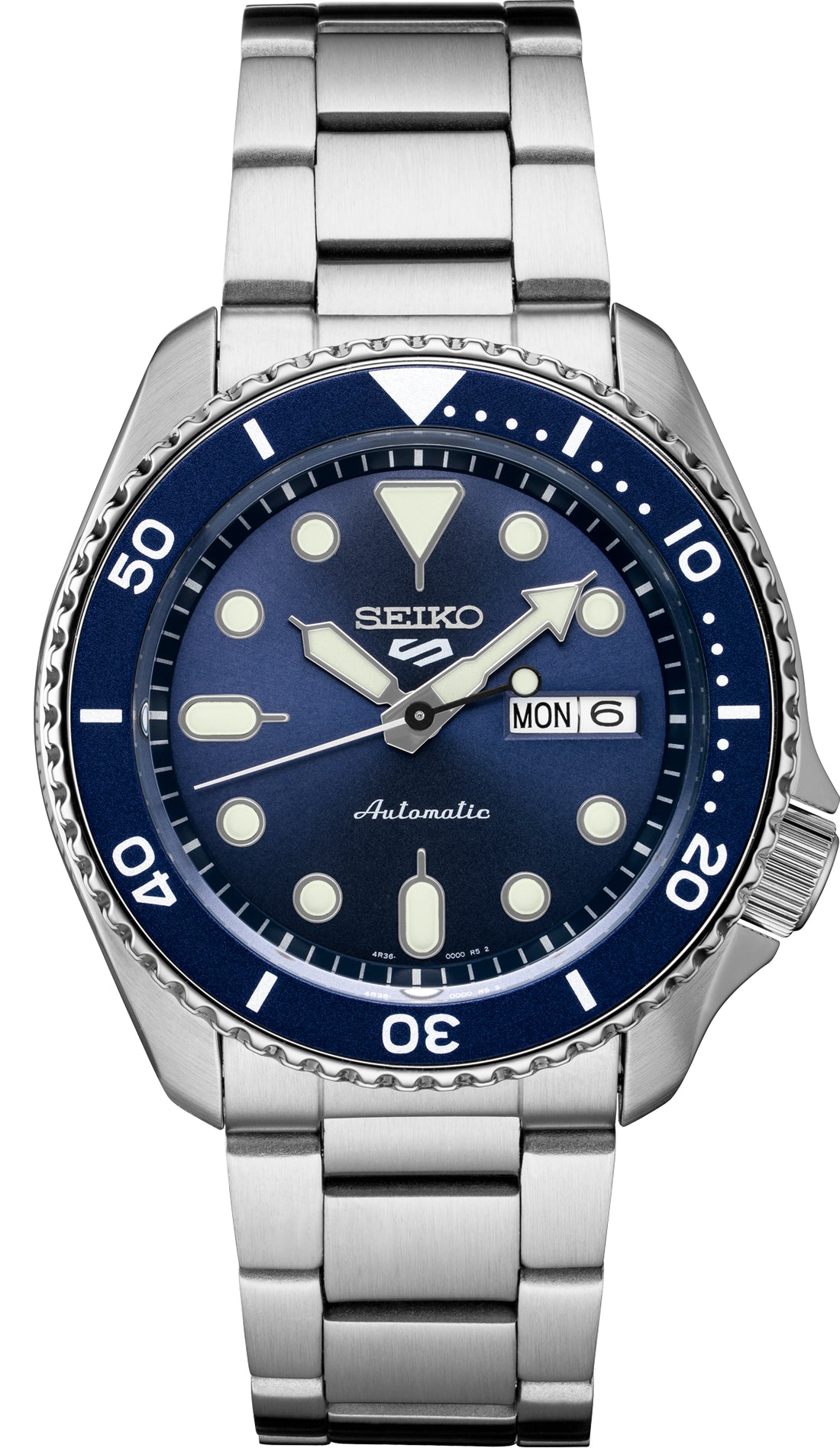 Seiko | 5 Sports Men's	Automatic Stainless Steel Blue Dial Watch SRPD51