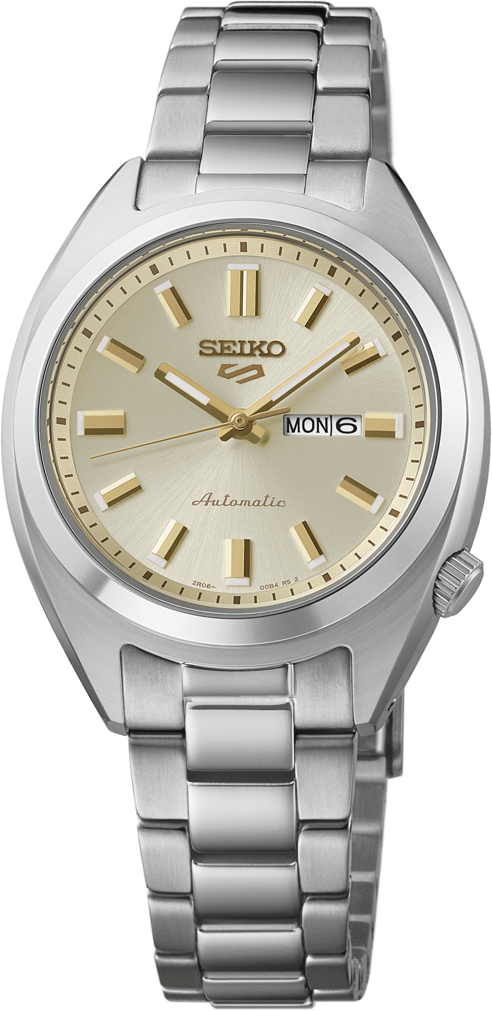 Seiko | 5 Sports Stainless Steel Automatic Ivory Dial Ladies Watch SRE023