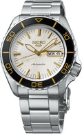 Seiko | 5 Sports Stainless Steel Automatic White Dial Men's Watch HDB004