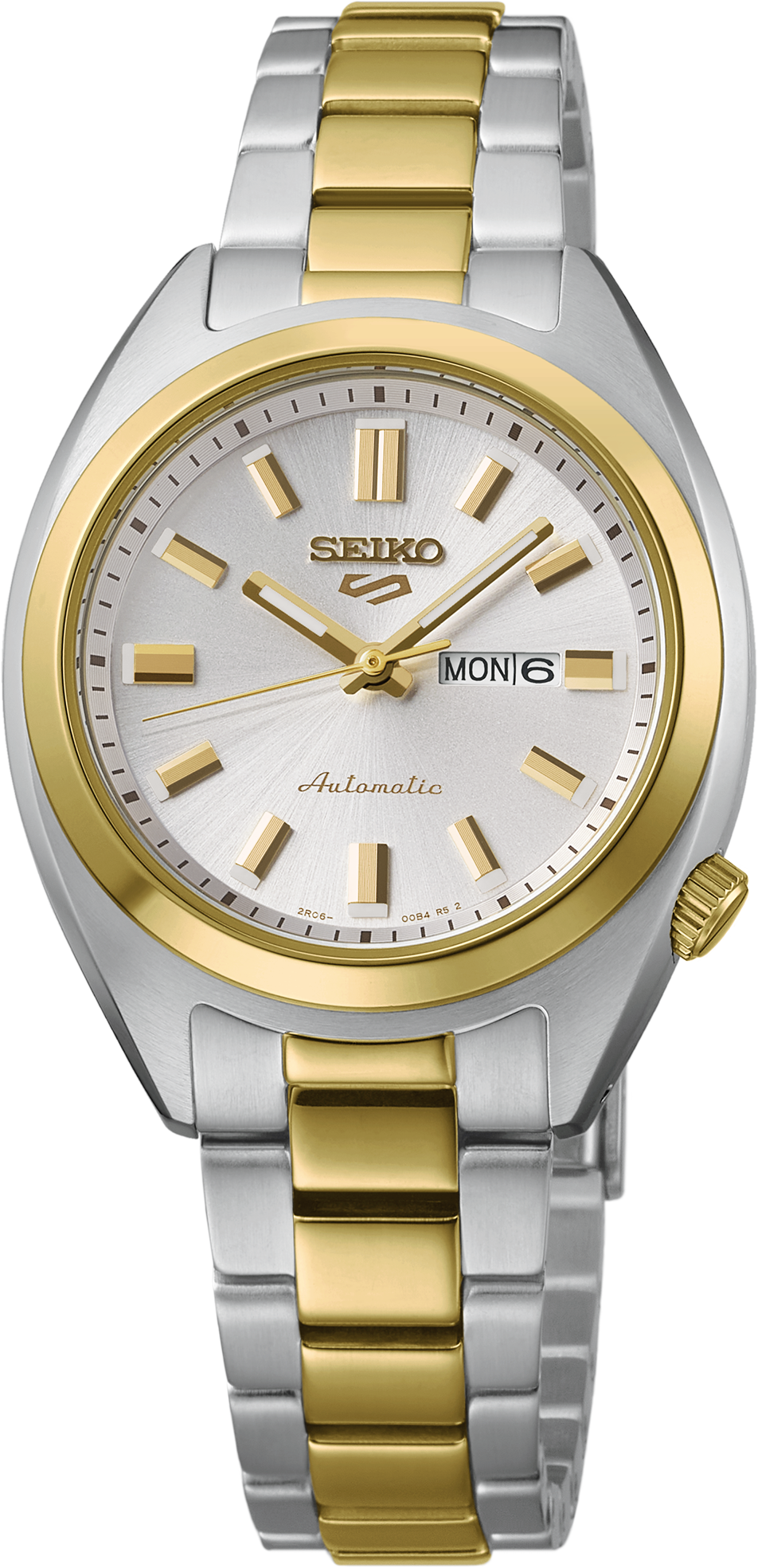 Seiko | 5 Sports Two Tone Automatic White Dial Ladies Watch SRE024