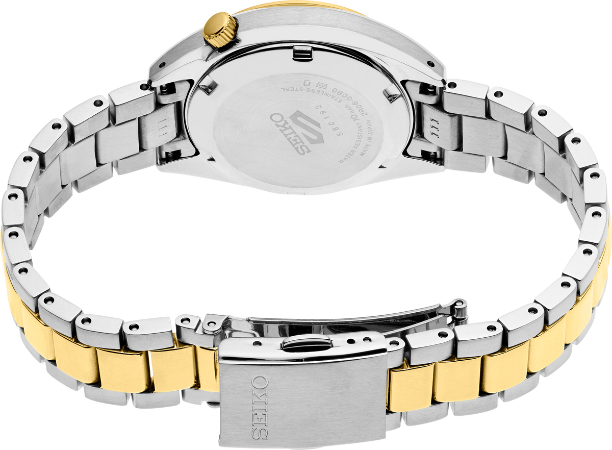 Seiko | 5 Sports Two Tone Automatic White Dial Ladies Watch SRE024