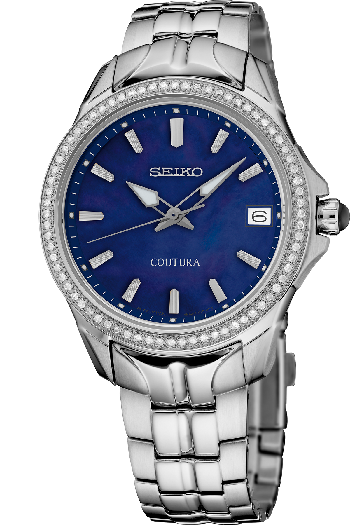 Seiko | Coutura Diamonds SS Quartz Blue MOP Dial