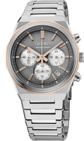 Seiko | Essentials Rose Gold TT Quartz Chronograph Gray Dial Men's Watch HGK002