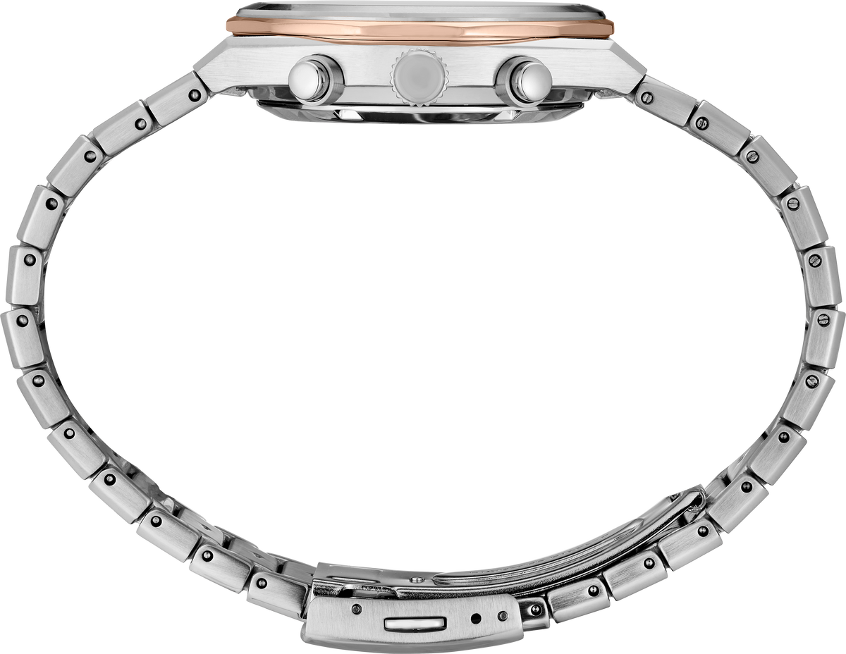 Seiko | Essentials Rose Gold TT Quartz Chronograph Gray Dial Men's Watch HGK002
