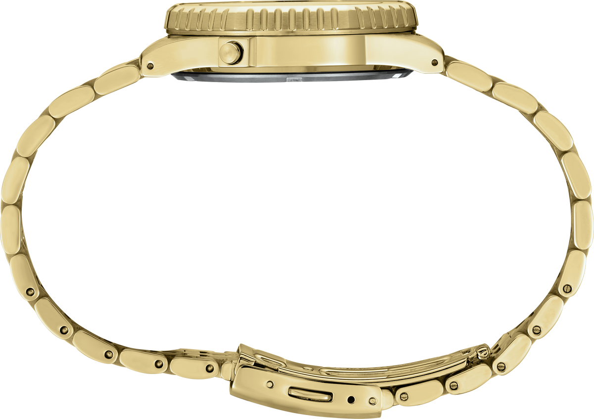 Seiko | Essentials Rotocall Digital Gold Dial Retro Men's Watch HFL003
