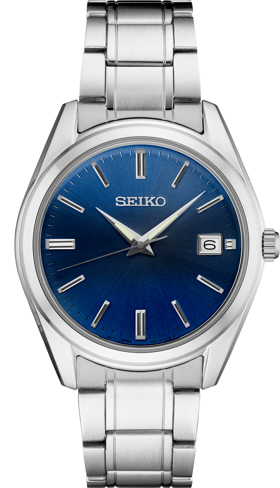 Seiko | Essentials Stainless Steel Quartz Blue Dial Watch SUR309