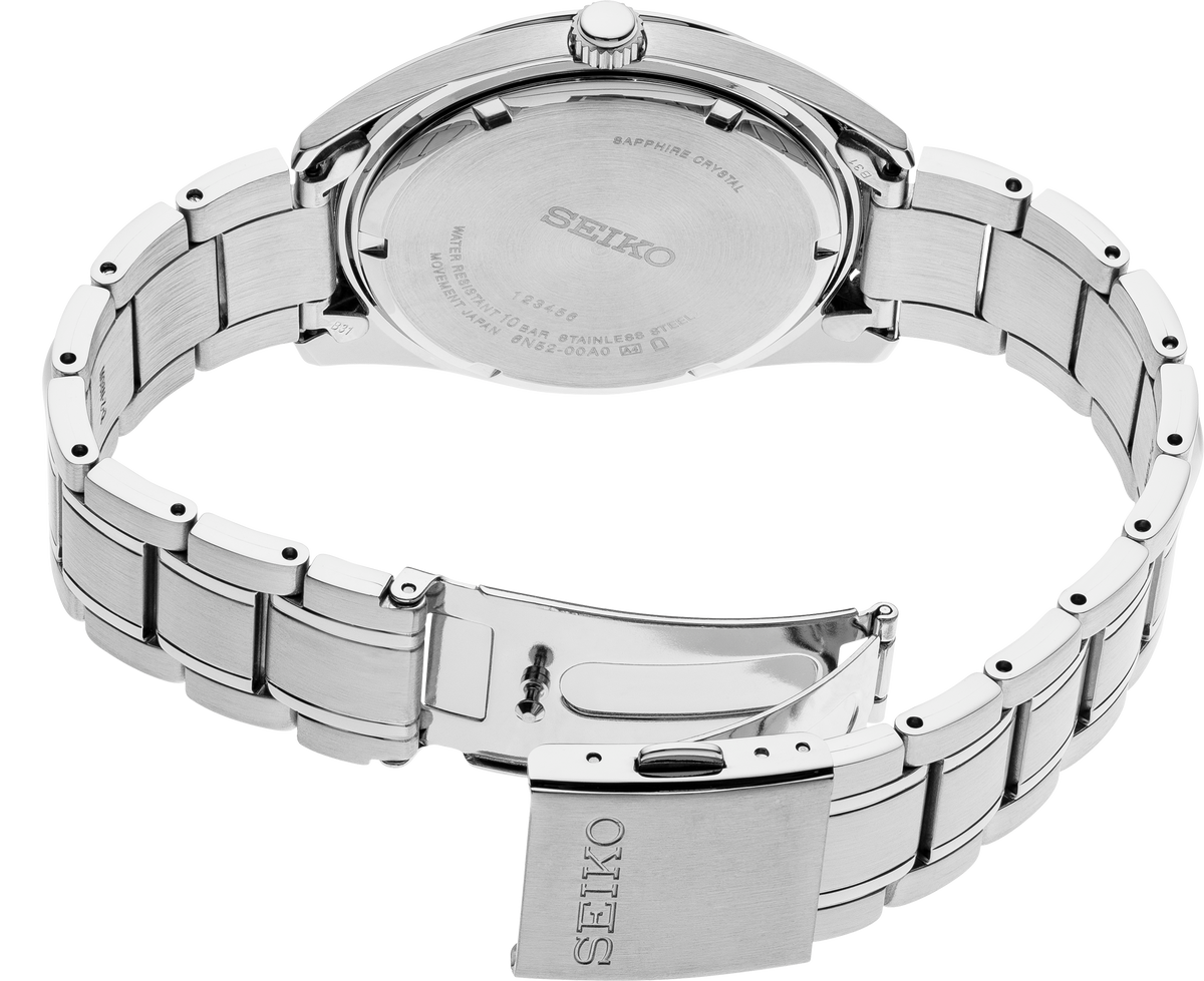 Seiko | Essentials Stainless Steel Quartz Blue Dial Watch SUR309