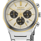Seiko | Essentials Two Tone Quartz Chronograph Champagne Dial Men's Watch HGK001