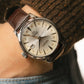 Seiko | Presage Cocktail Time GMT Dark Brown Leather Strap Stainless Steel Ivory Dial Automatic Men's Watch SSK041