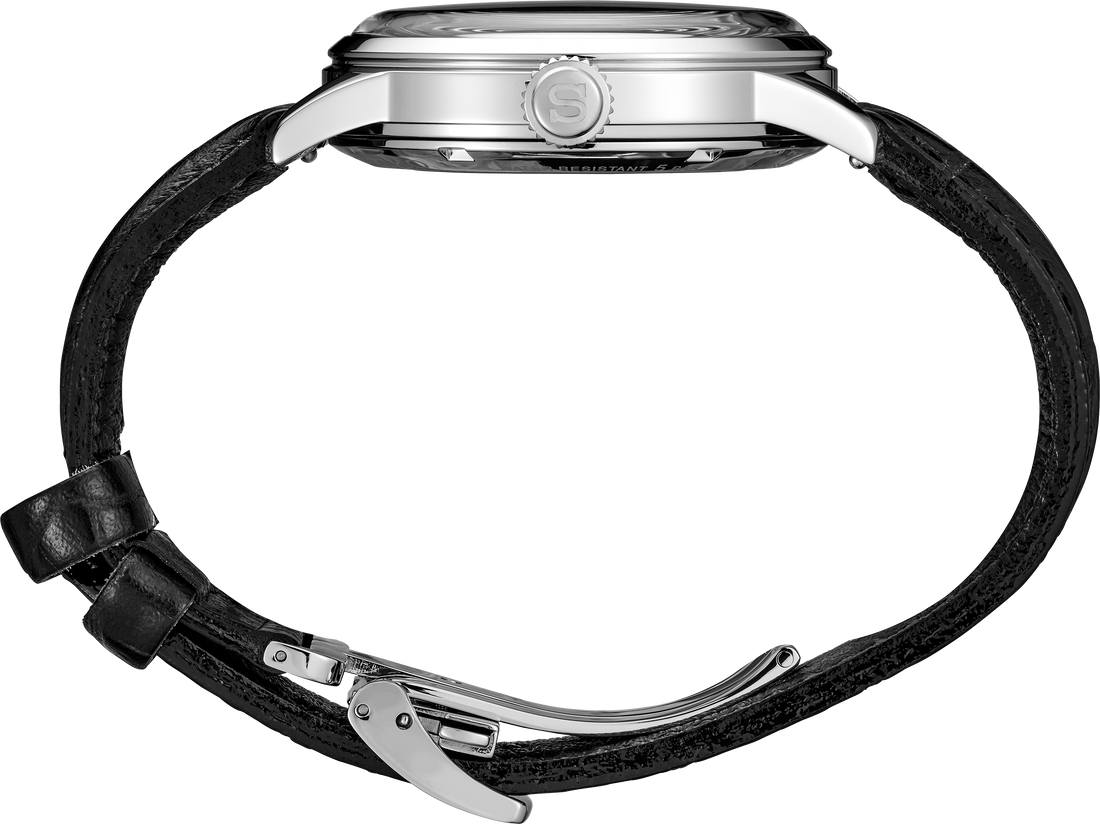 Seiko | Presage Men's	Automatic GMT Leather Strap Brown Cocktail Time Watch SSK039