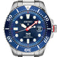 Seiko | SNE549 Prospex Men's Solar Stainless Steel Blue Solar Diver PADI Special Edition Watch