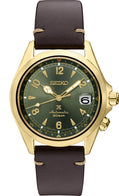 Seiko | SPB210 Prospex Luxe Alpinest SS Automatic Brown Leather Green Dial Watch
