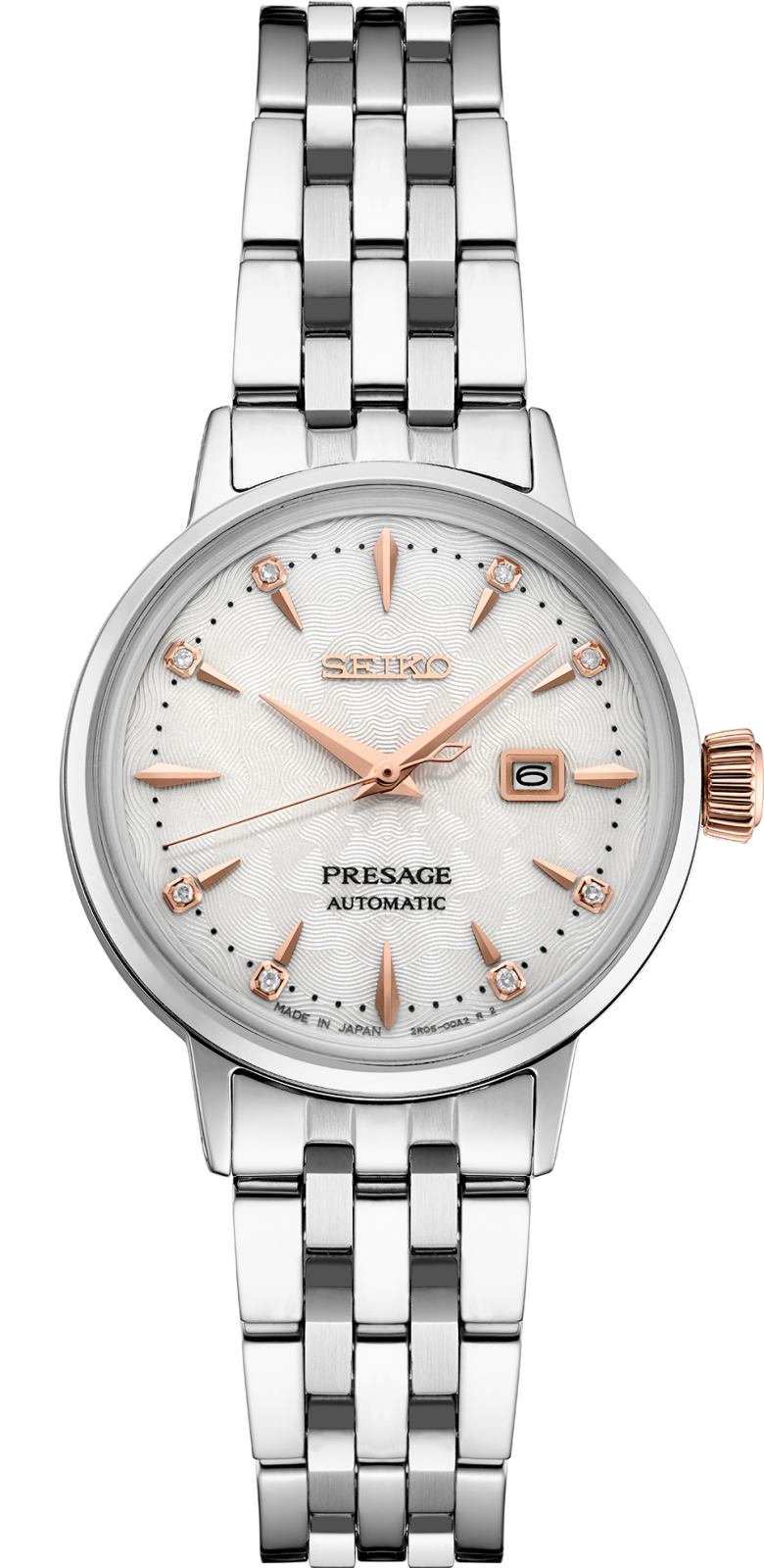 Seiko SRE009 Presage Cocktail Time SS Automatic White Dial Watch 