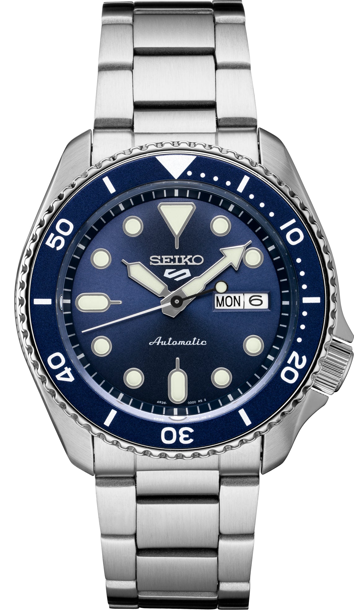 Seiko | SRPD51 Seiko 5 Sports Men's	Automatic Stainless Steel Blue Dial Watch