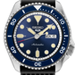 Seiko | SRPD93 Seiko 5 Sports Black Silicone Strap and Blue Sunray Dial