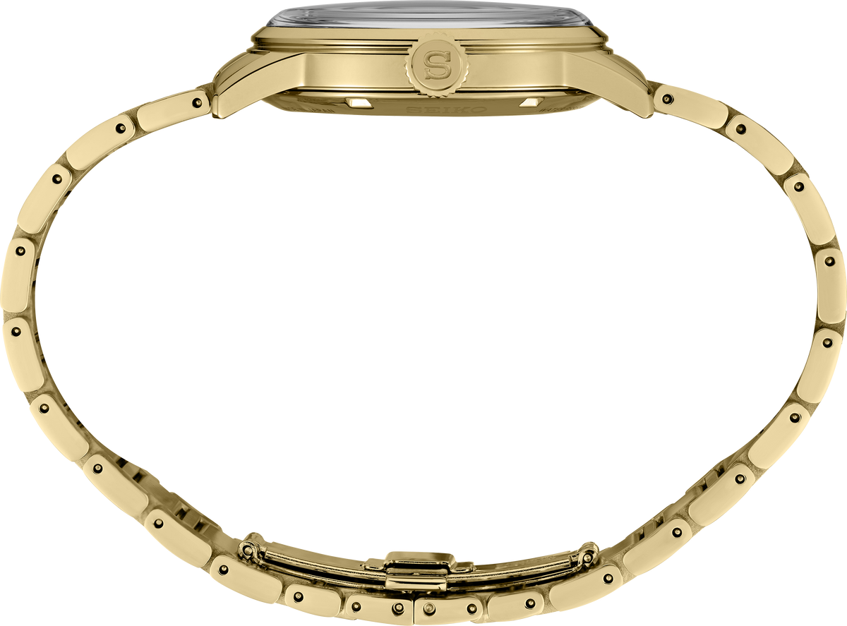 Seiko | SRPK48 Presage Cocktail Time Stainless Steel Gold Tone Automatic Gold Dial Watch U.S Special Edition