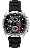 Seiko | SSB325 Essentials Chronograph Black Silicone Strap Men's Watch