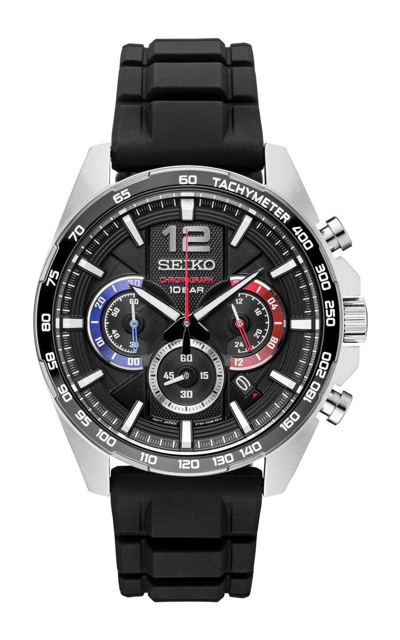 Seiko | SSB347 Essentials SS Chronograph Black Dial