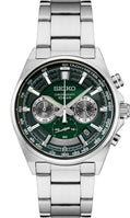Seiko | SSB405 Essentials Men's Quartz Chronograph Stainless Steel Green Watch