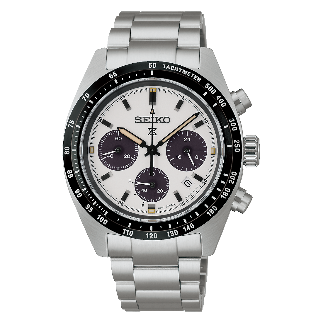 Seiko | SSC961 Prospex Speedtimer SS Solar Chronograph White Dial Watch