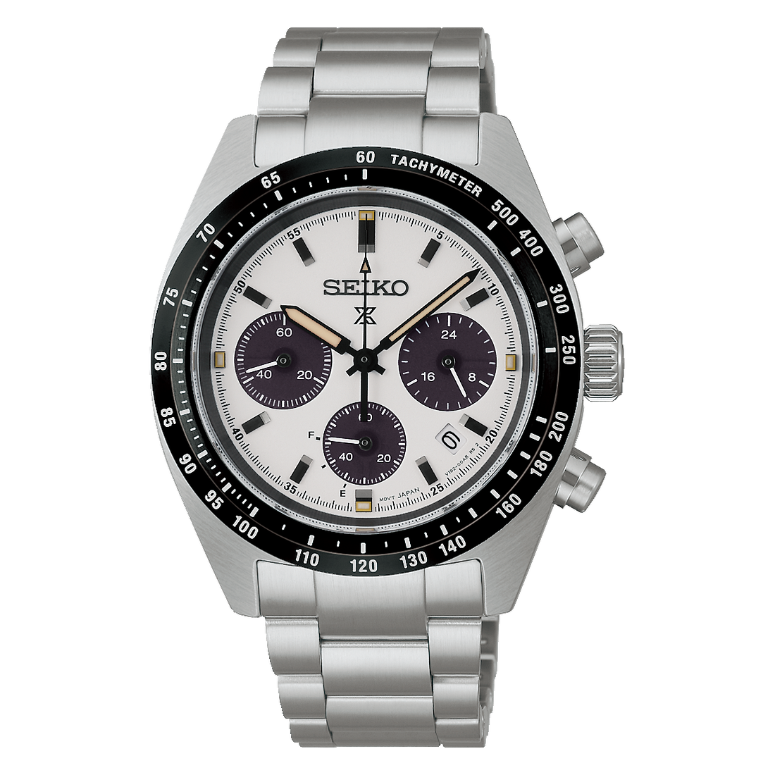 Seiko | SSC961 Prospex Speedtimer SS Solar Chronograph White Dial Watch