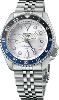 Seiko | SSK033 Seiko 5 Sports SS Automatic GMT Silver Dial