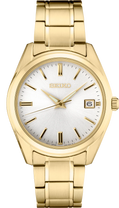 Seiko | SUR314 Essentials Gold Finish White Dial Watch