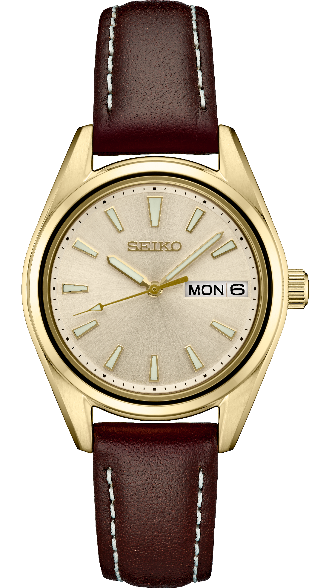 Seiko | SUR456 Essentials Ladies Classic Quartz Champagne Dial Watch