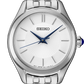 Seiko | SUR537 Essentials Stainless Steel Ladies White Sunray Dial Watch