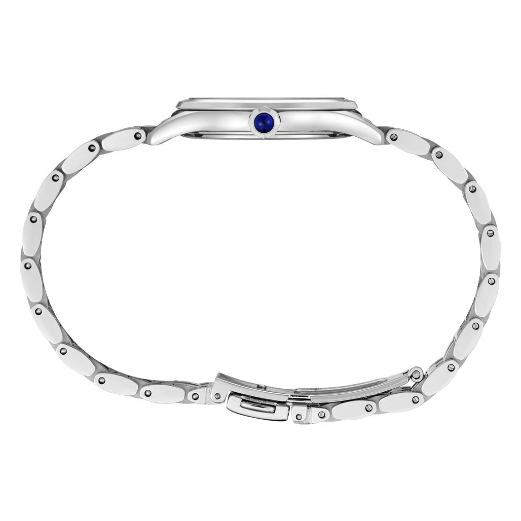 Seiko | SUR609 Ladies White Satin-Finish Essentials Roman Numeral Dial blue