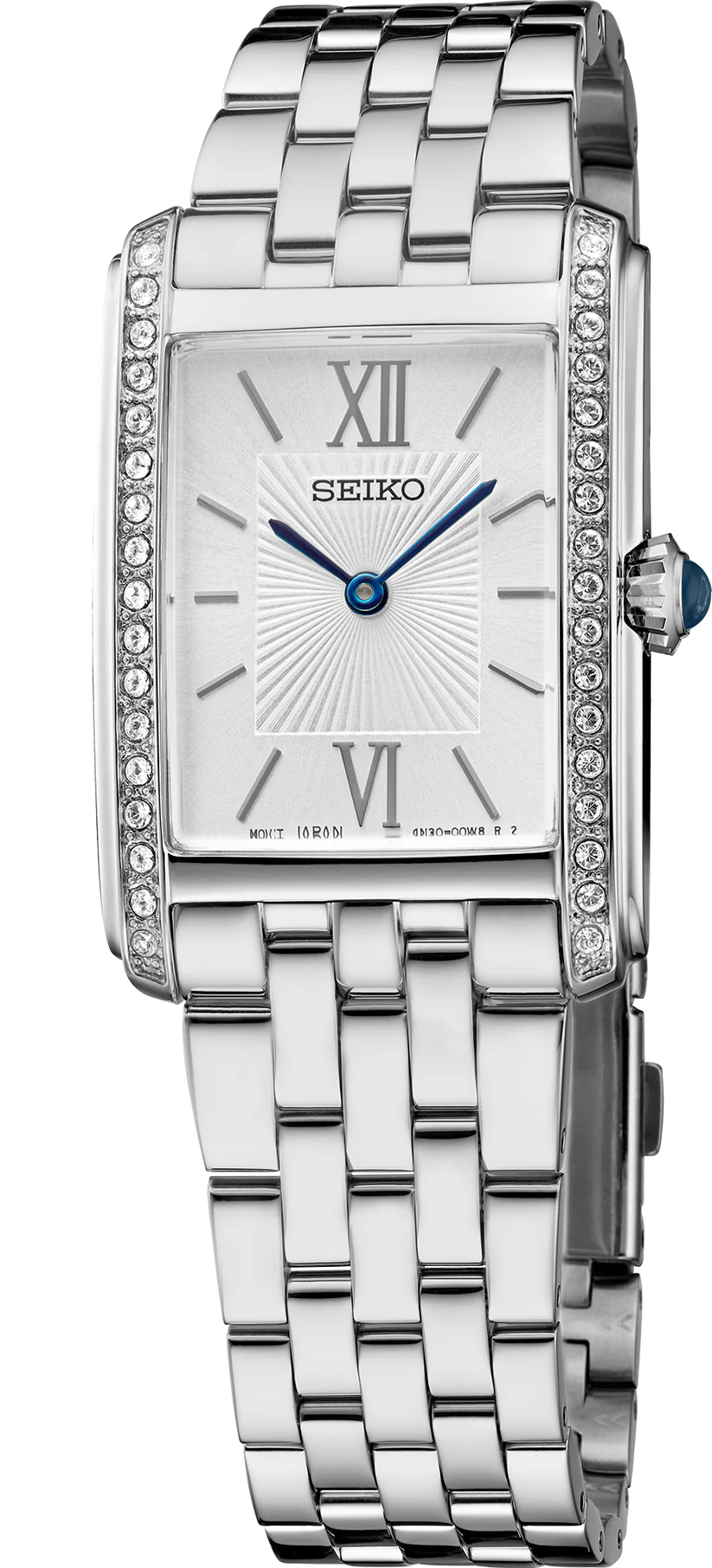 Seiko | SWR090 Ladies Essentials Crystal Bezel Silver Dial