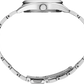 side view of Seiko SUR533 Essentials SS Quartz Green Dial Watch