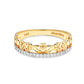 Shanore | 14K Gold Claddagh Ring with Lab Diamond Border