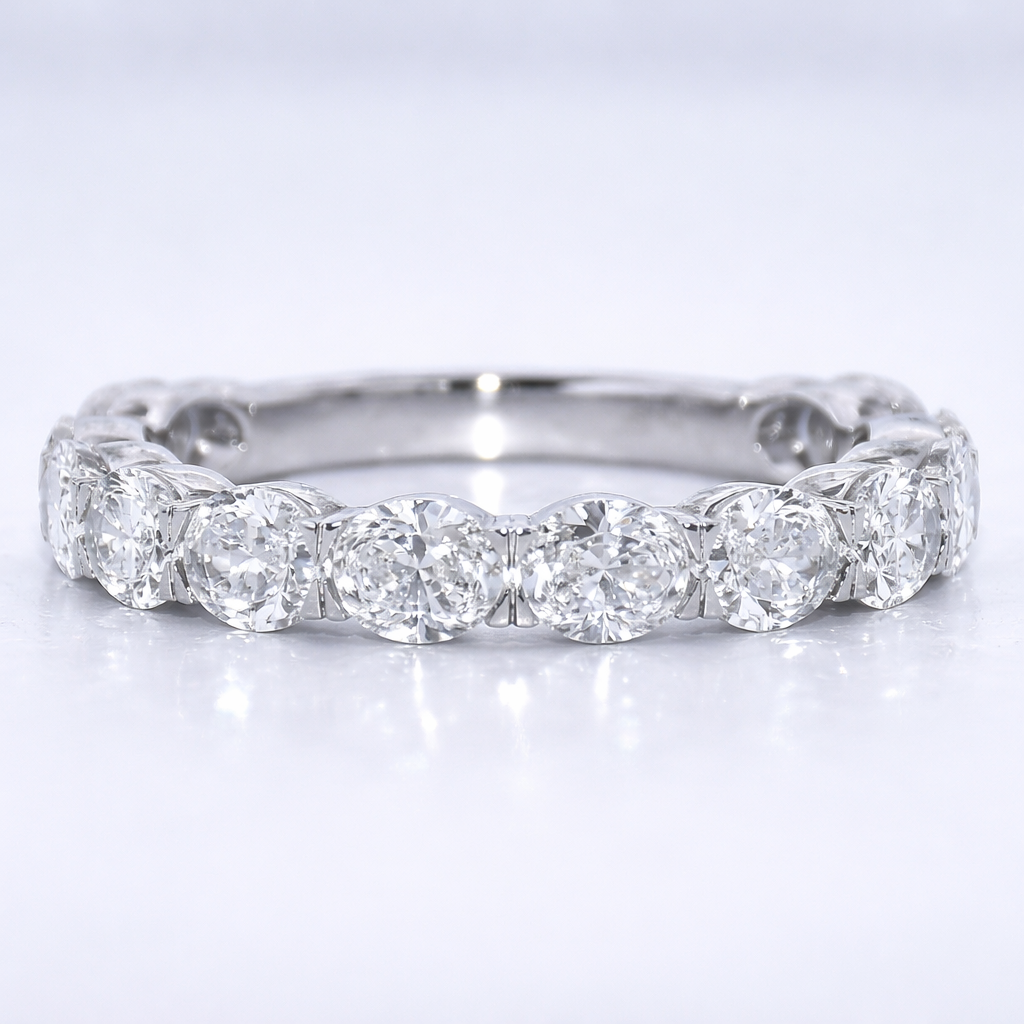 Diamond ring on a light gray background