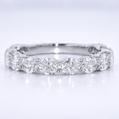 Diamond ring on a light gray background