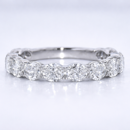 Diamond ring on a light gray background