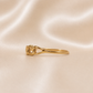 Stacking Dainty Chain Link Ring 19.2K Portuguese Gold