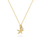 Ocean | Deep Blue 14K Gold Lab Diamond Mini Starfish Necklace