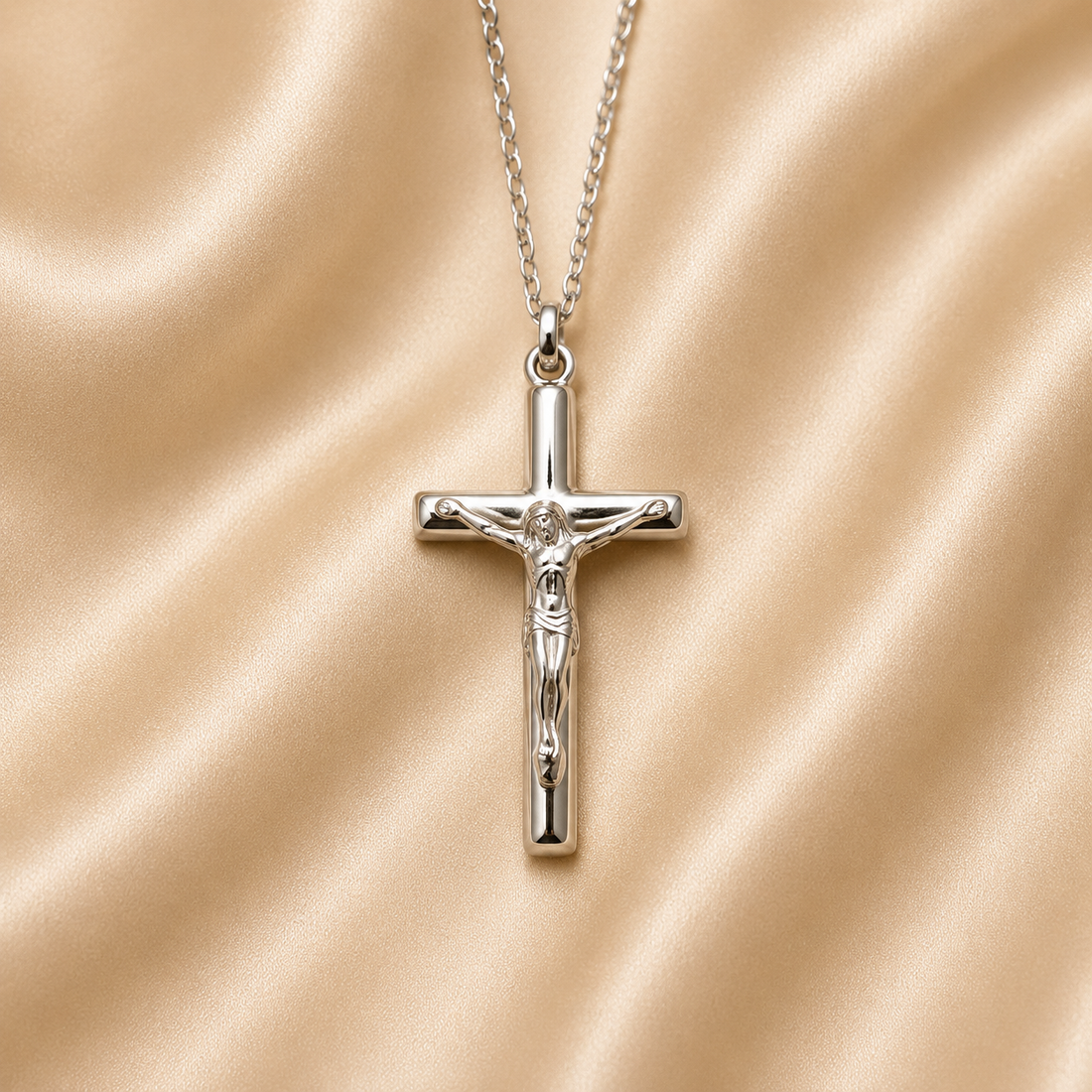 Sterling Silver | 18" Rosary pendant
