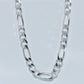 Sterling Silver | 7mm Figaro Chains 22" 24" 26"