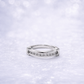 Sterling Silver | Channel-Set Cubic Zirconia Wedding/Anniversary Band 