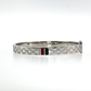 Sterling Silver | Designer-Inspired Patterned Bangle Bracelet