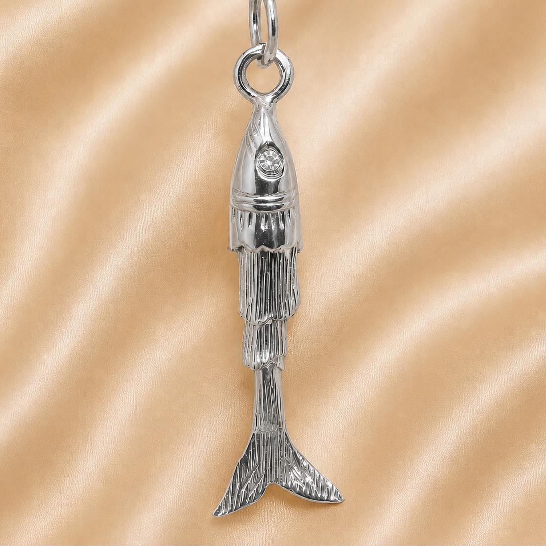 Sterling Silver | Flopping Fish Charm