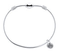 Sterling Silver | Sterling Silver Cape Cod Double Rope Plain Bead Bracelet