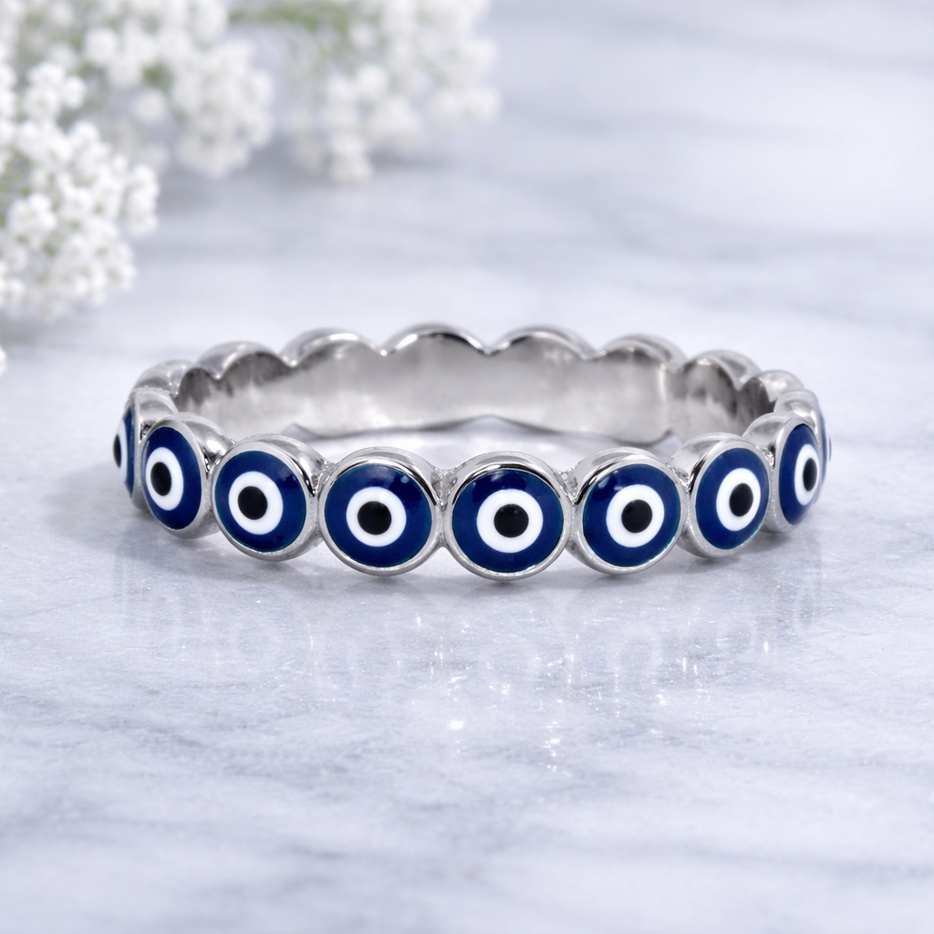 Sterling Silver | Evil Eye Ring