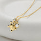 Ocean | Deep Blue 14K Gold Lab Diamond Mini Turtle Necklace
