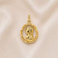 19.2K Portuguese Gold | Virgin Mary Pendant