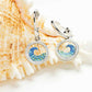 Ocean | Sterling Silver Swarovski Wave Drop Earrings