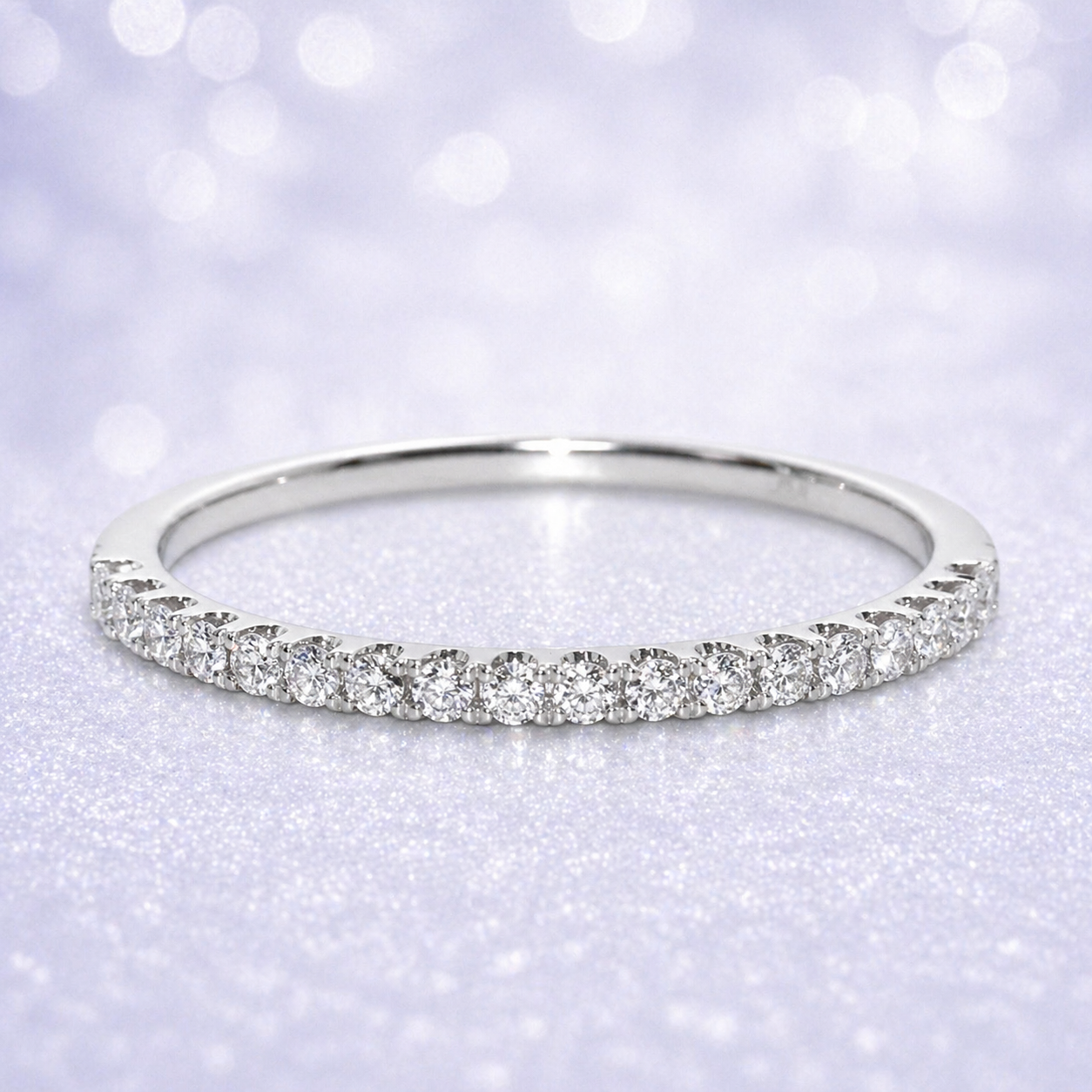 White Gold 14K Gold .25ct Natural Diamond Wedding Bands | Paradise Jewelry